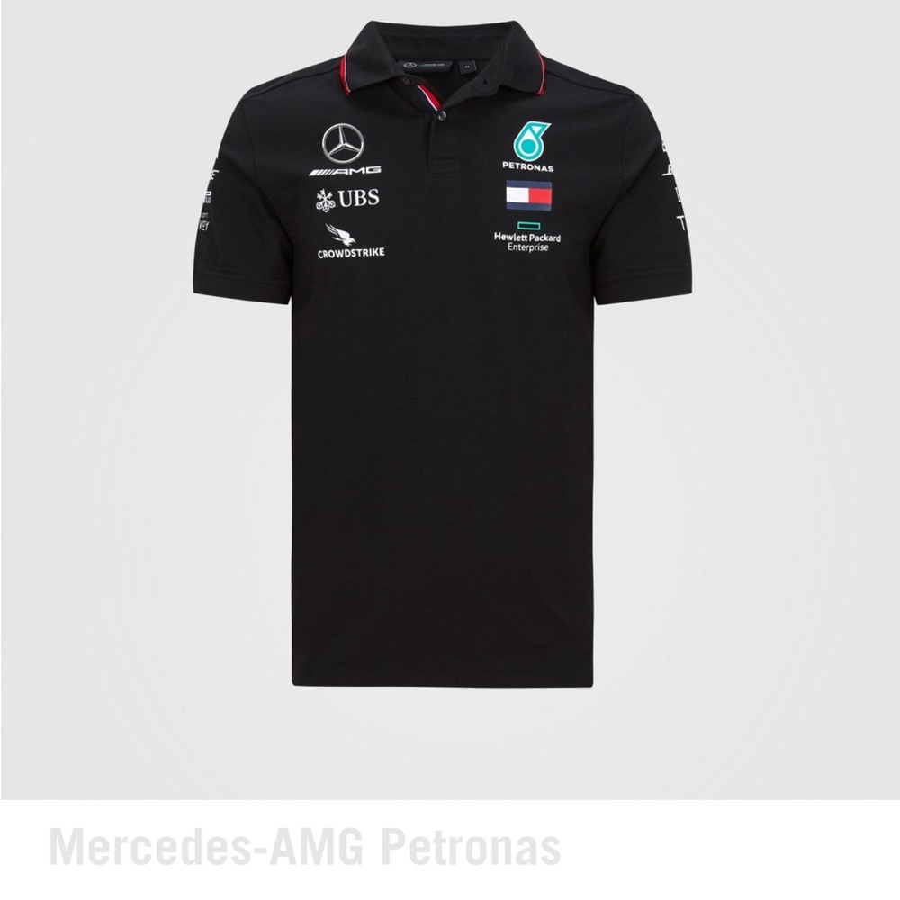 NWT’s Mercedes- AMG Petronas F1 Team Polo Shirt Men’s Size Medium